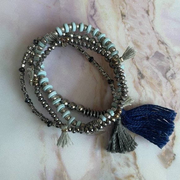 Stretch Bracelets (Navy) - Picture 1 of 5